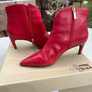 Ted Baker London Galiana Leather 60mm Stiletto Boot RED